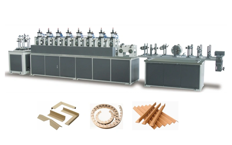 Máquina para fabricar cantoneras de cartón